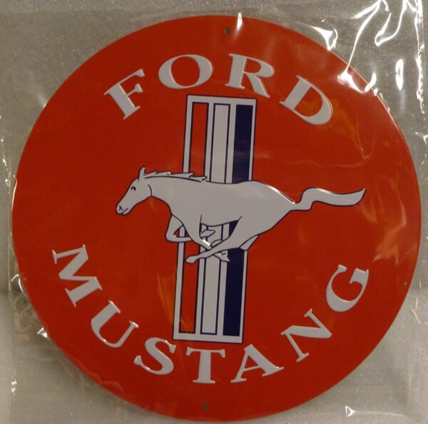 Ford Mustang kyltti, halkaisija 20 cm
