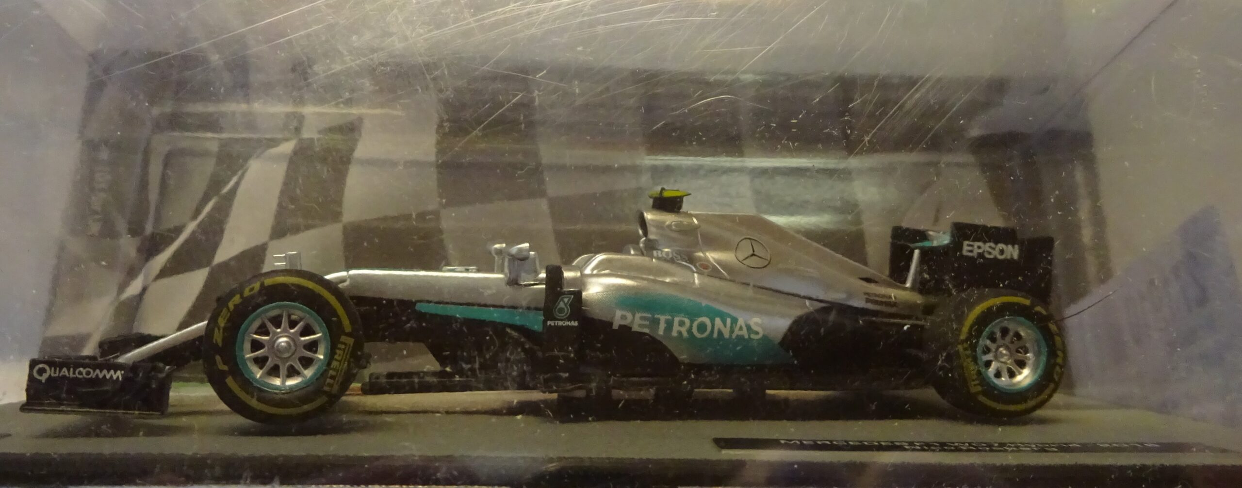 Pienoismalli Mercedes AMG W07 Nico Rosberg 2016