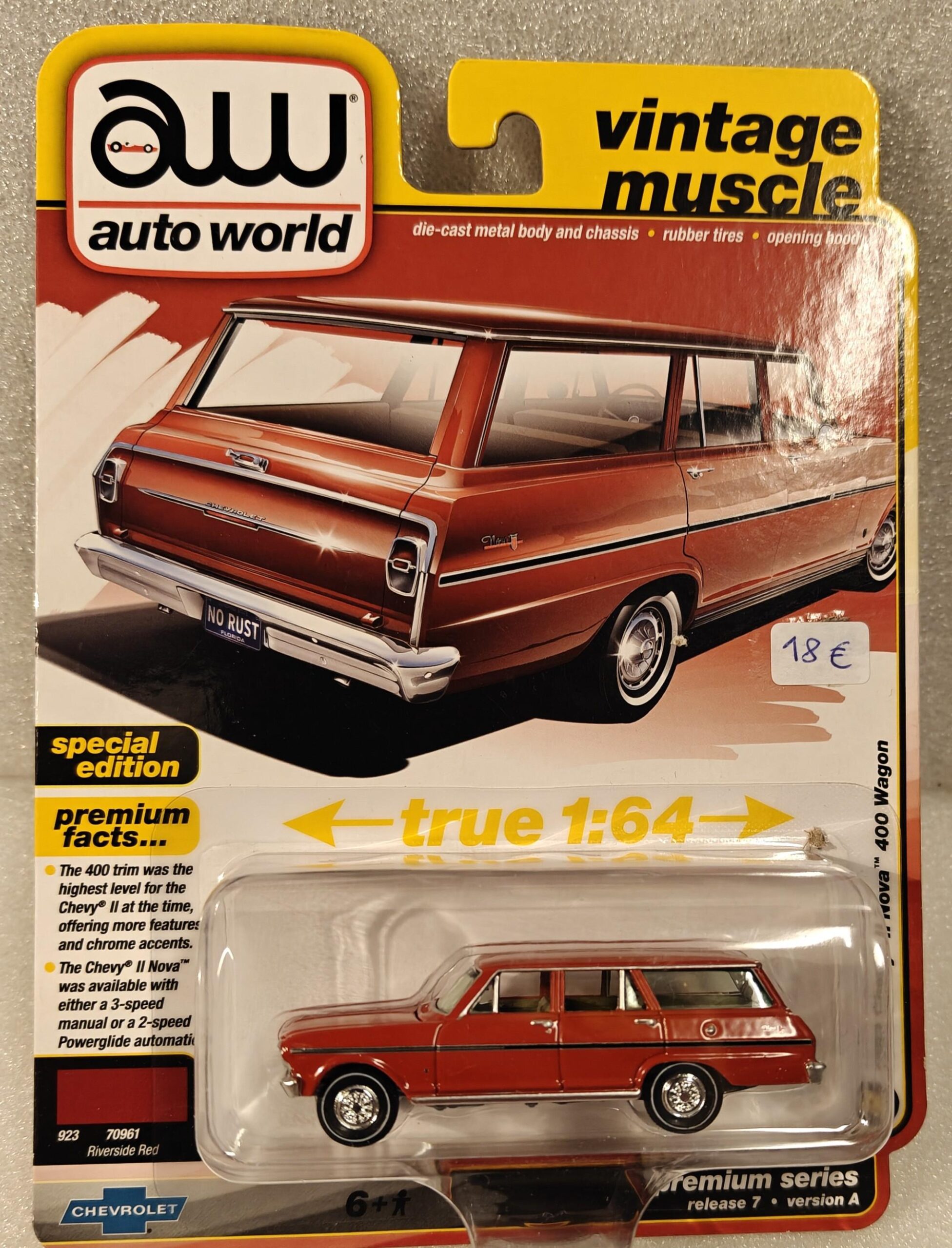 Pienoismalli Chevrolet Nova farmari 1/64