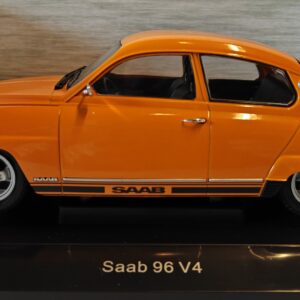 Pienoismalli Saab 96 V4 oranssi 1/18