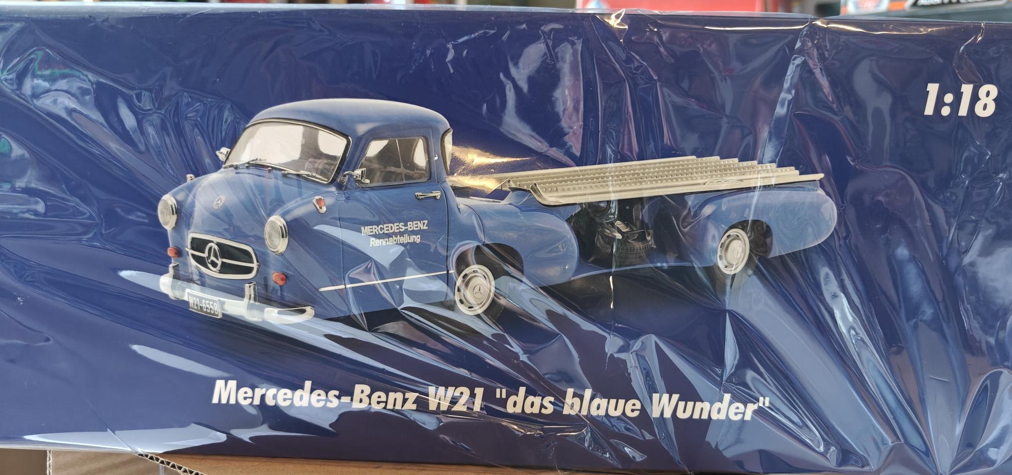 Pienoismalli Mercedes W21 "Das blaue Wunder" 1/18 - Image 5