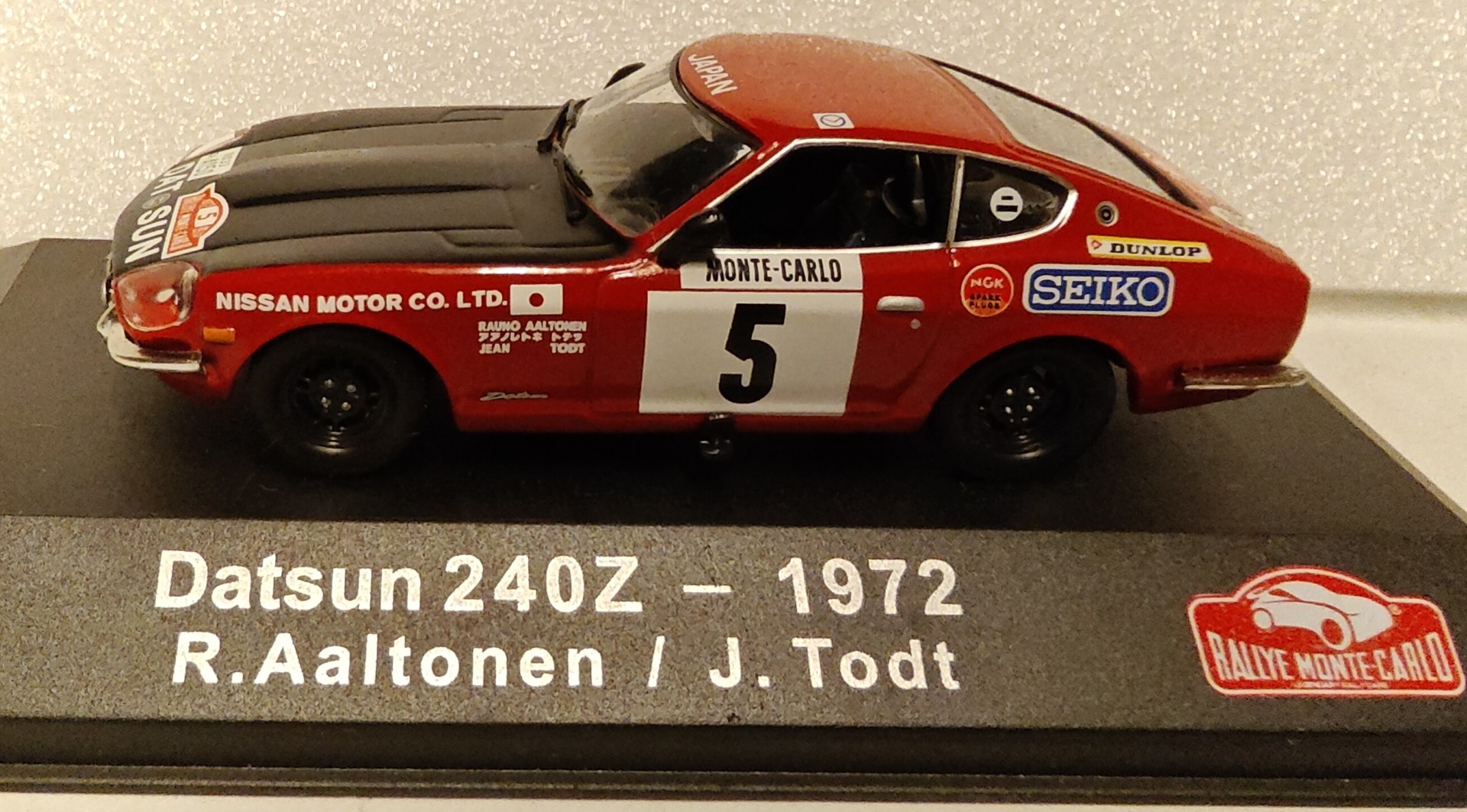 Pienoismalli Datsun 240Z Rally 1/43
