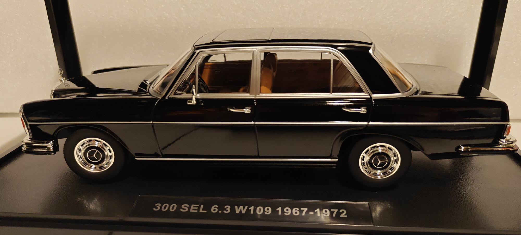 Pienoismalli Mercedes W109 300 SEL 6,3 1/18